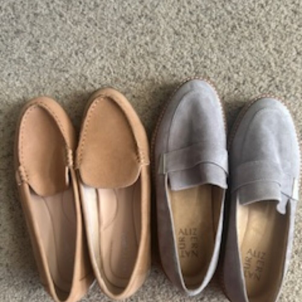 Naturalizer Adiline and Easy Spirit Slip on Loafers Bundle, 7 Wide